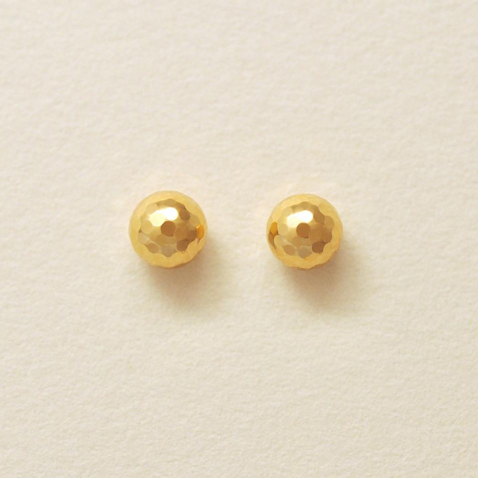 [ セカンドピアス] K18ミラーボールピアス( Φ4mm)カラーストーン 天然石 お洒落 ご褒美ジュエリー 30代女性 40代女性 50代女性 プレゼント お守りジュエリー 誕生石