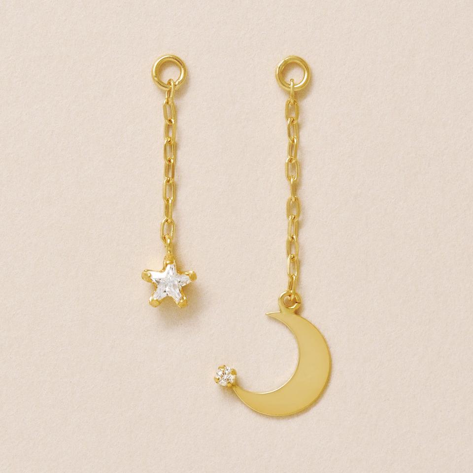 【0.20ct】星のダイヤモンドピアス K18YGメミコショップ