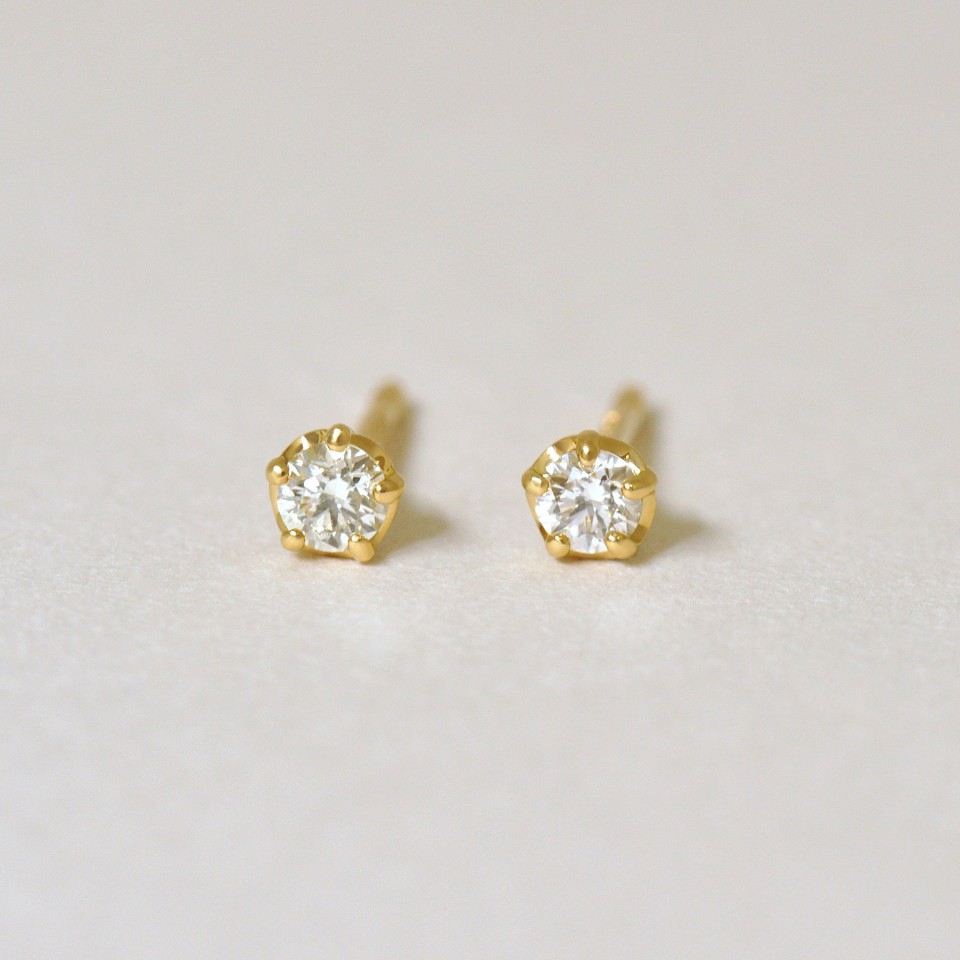 TAKE-UP ONLINE SHOP/テイクアップ公式オンラインショップ / [ セカンドピアス] K18ダイヤモンドピアス0. 16ct( YG)