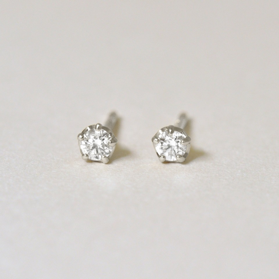 PT ダイヤモンド ピアス 0.16CT - ピアス