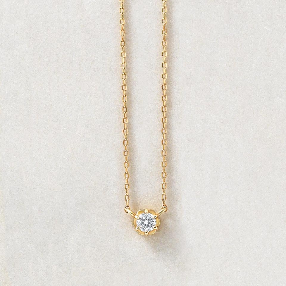TAKE UP フィオレットネックレス 0.07ct ピアスセット