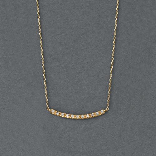 starjewelry【STAR JEWELRY】K18 0.07ct ダイヤモンドラインネックレス